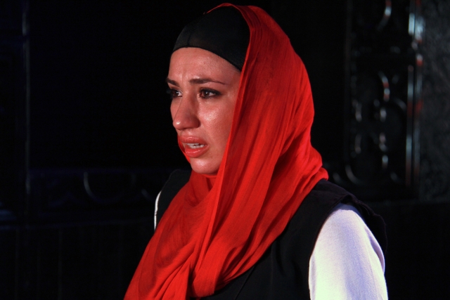 Julie Asriyan as "Nasa" in Beirut Rocks by Israel Horovitz . The Flea Theater.