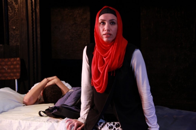 Julie Asriyan as "Nasa" in Beirut Rocks by Israel Horovitz . The Flea Theater.
